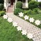 Big Dot of Happiness Tan Daisy Flowers - Lawn Decorations - Outdoor Floral Party Yard Decorations - 10 Piece